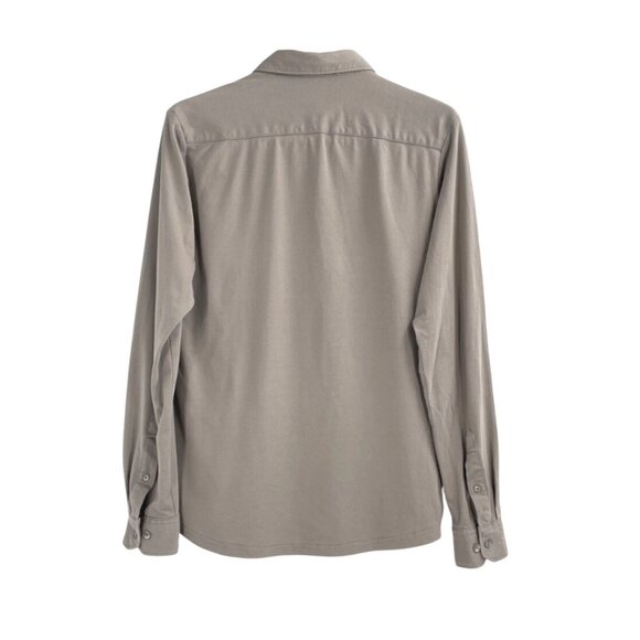 Projek Raw The 24/7 Flex Shirt Button Up Medium Modern Fit Long Sleeve Taupe - Picture 2 of 8